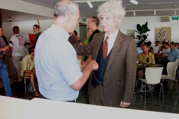 Robyn Williams meets Albert Einstein. Or vice versa.